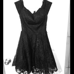Black Lace Formal Dress